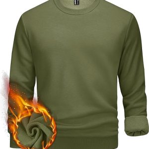 OLIVE Polar Fleece Sweatshirt For Men