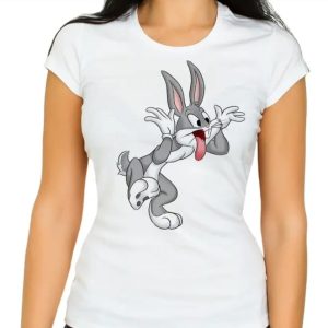 Rabbit Printed Girls T Shirt
