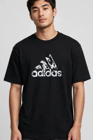 Adidas Tribal Logo Oversized T-Shirt - Black