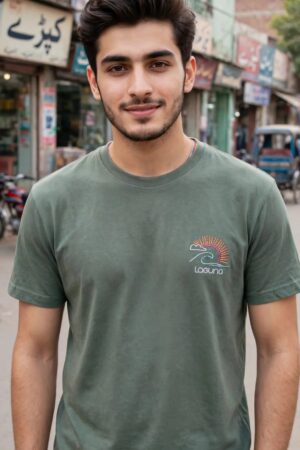 Laguna The Gotta Have Tee - Sage Green Surf Embroidered T-Shirt