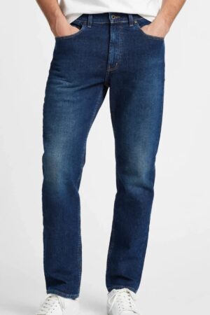 McGordon Men's Classic Straight Fit Dark Indigo Jeans - Loose Fit